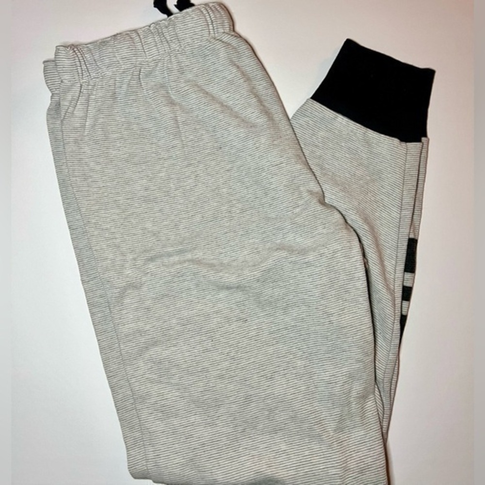 BUCKLE “Fitz & Eddie” Stripped Joggers, Women, Large, Black .